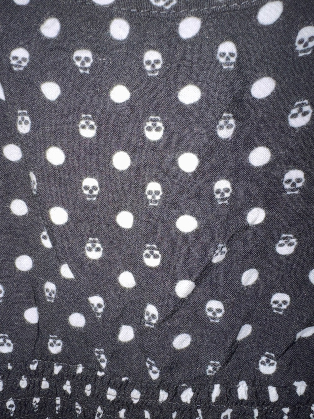 Hot Topic Black Dress with White Polka Dots - Picture 2 of 3